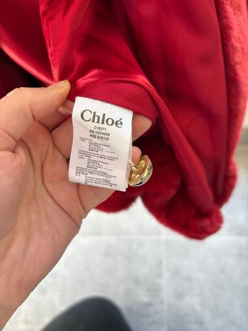 Manteau fausse fourrure Chloé taille 14 ans quasi neuf 
