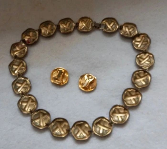 Parure collier et boucles d'oreilles - photo numéro 2