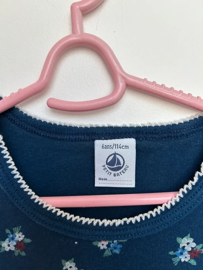 Maillot de corps fille petit bateau 6 ans - photo numéro 3