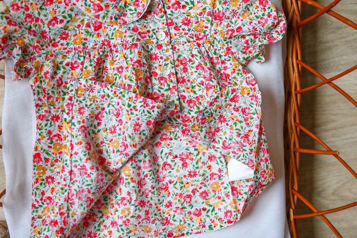 Blouse col Claudine Liberty rouge, Dadati, 18 mois - photo numéro 6