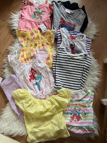 Lot vêtements fille été 4/5 ans Primark Disney Lili Marelle TBE ☀️