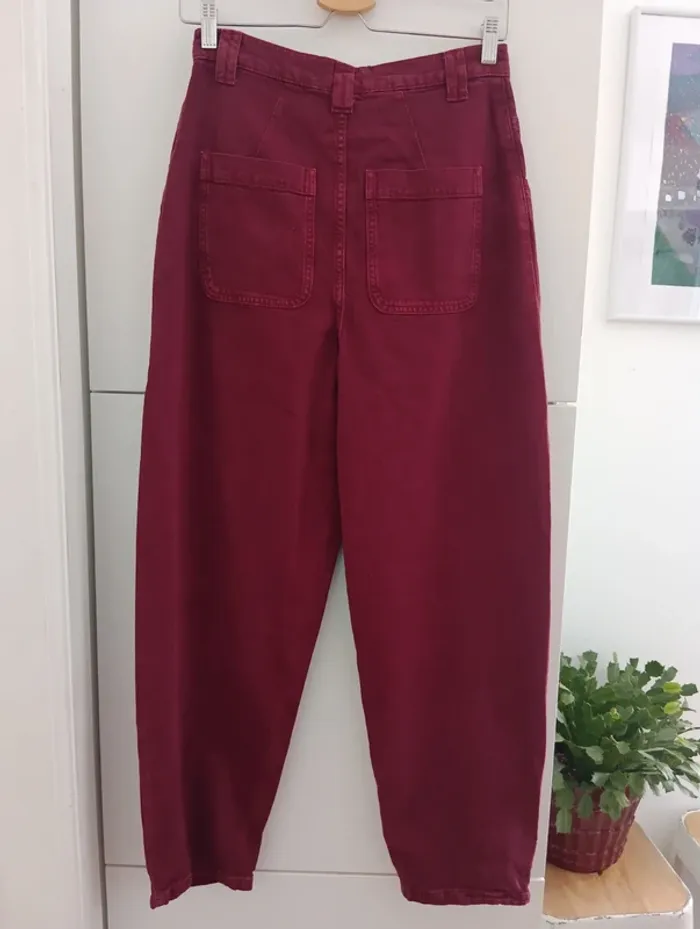 Jean Zara bordeaux coupe baloon collection 80's - photo numéro 6