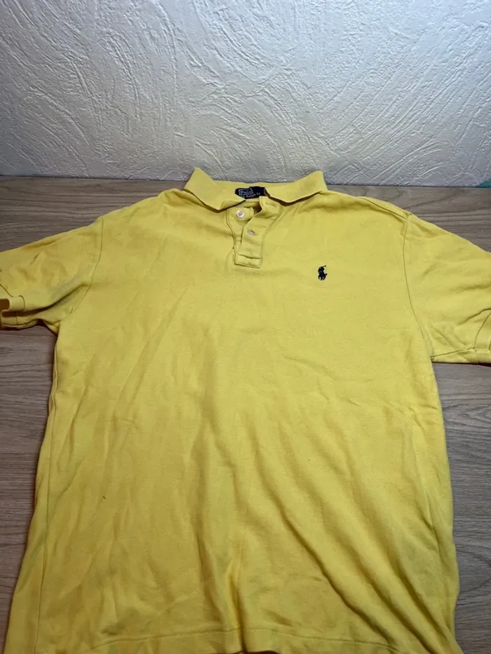 Polo, Ralph Lauren - couleur jaune - taille S - photo numéro 3
