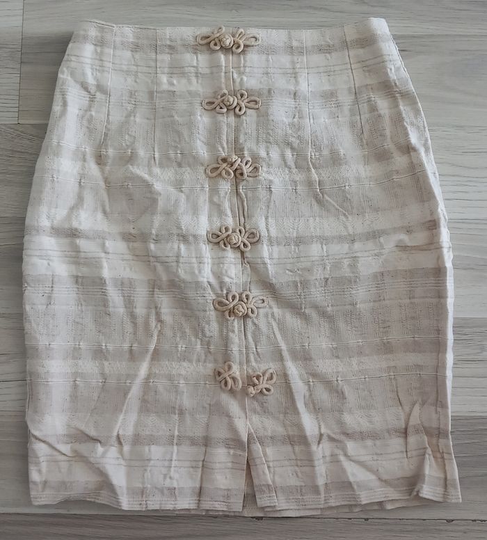 Jupe courte crème Pimkie taille 38 - photo numéro 1