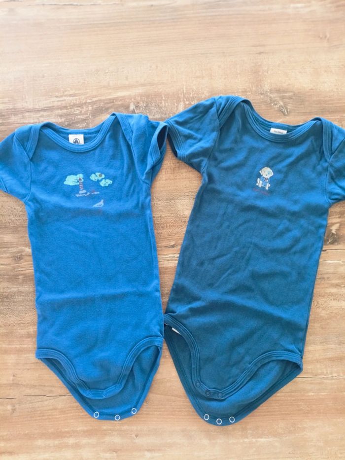 2 bodies Petit Bateau 24 mois