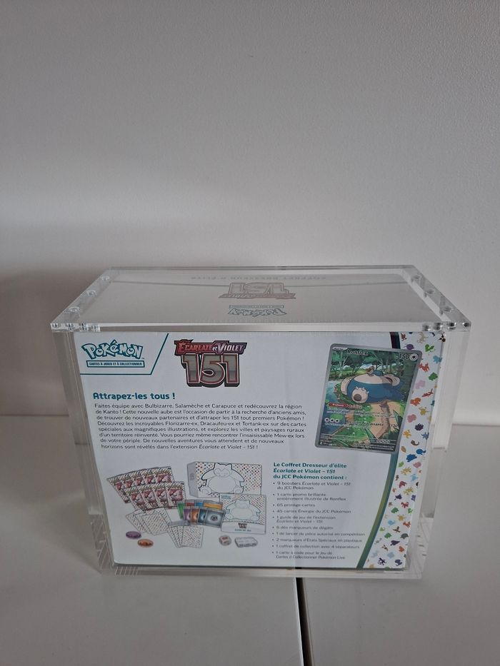 Protection acrylique ETB Pokémon aimantée épaisse 8mm premium - photo numéro 3