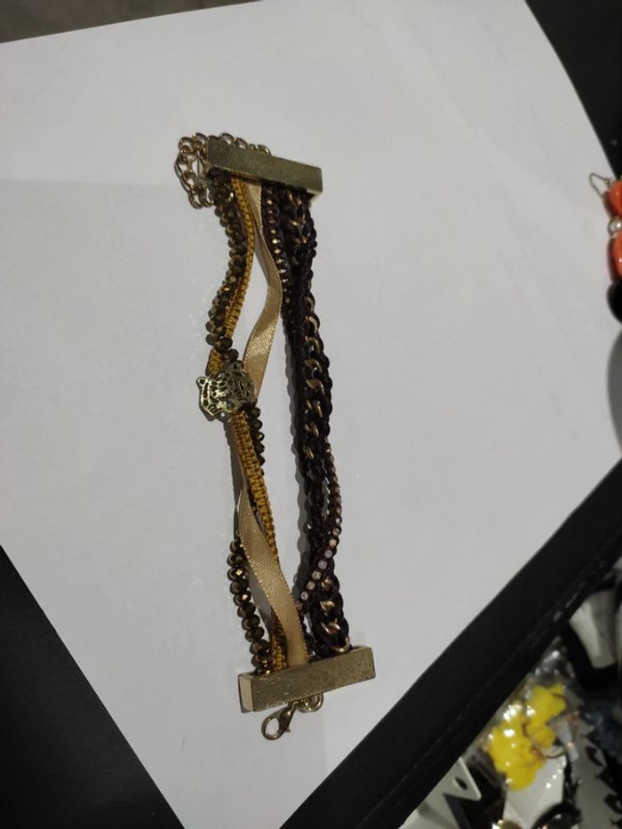 Bracelet Doré marron - photo numéro 2