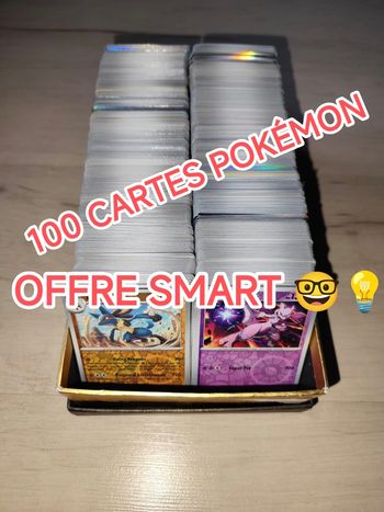Lot de 100 cartes Pokémon VF en très bon état 