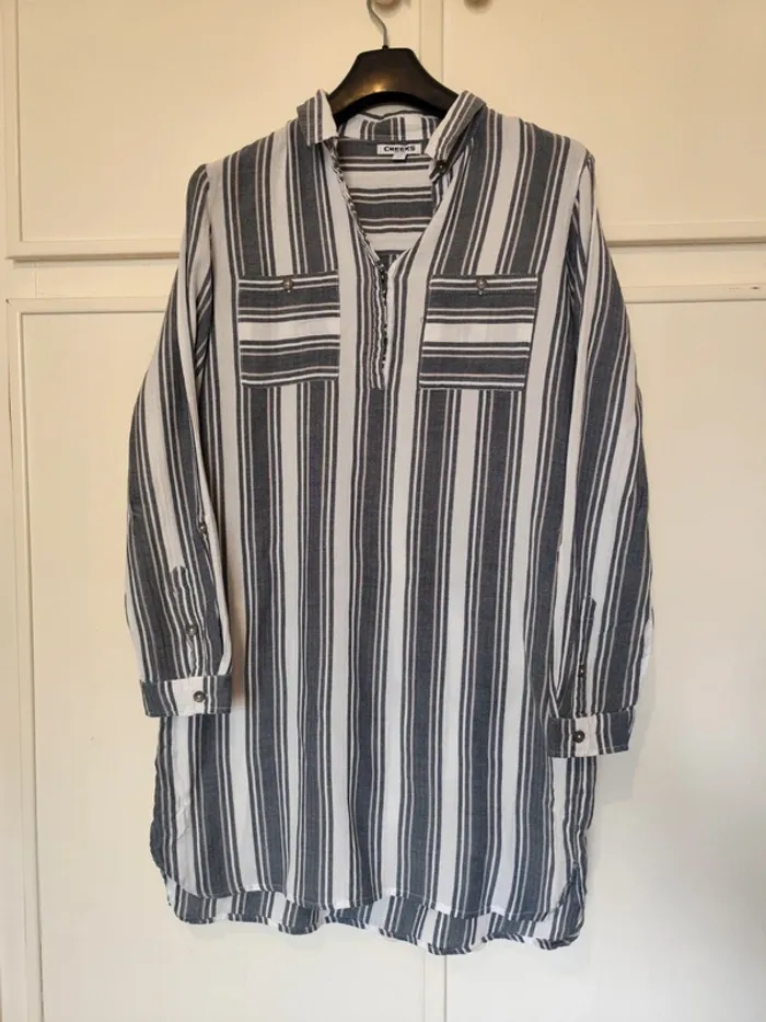 Superbe robe casual chemise taille 44