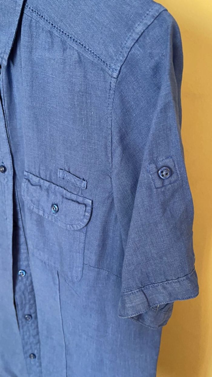 Chemisier manche courte taille 38 Massimo Dutti - photo numéro 4