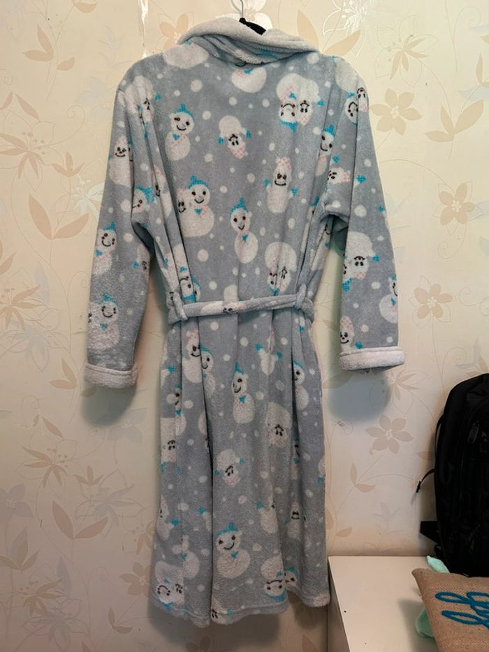 Peignoir gris cocooning taille unique - photo numéro 8