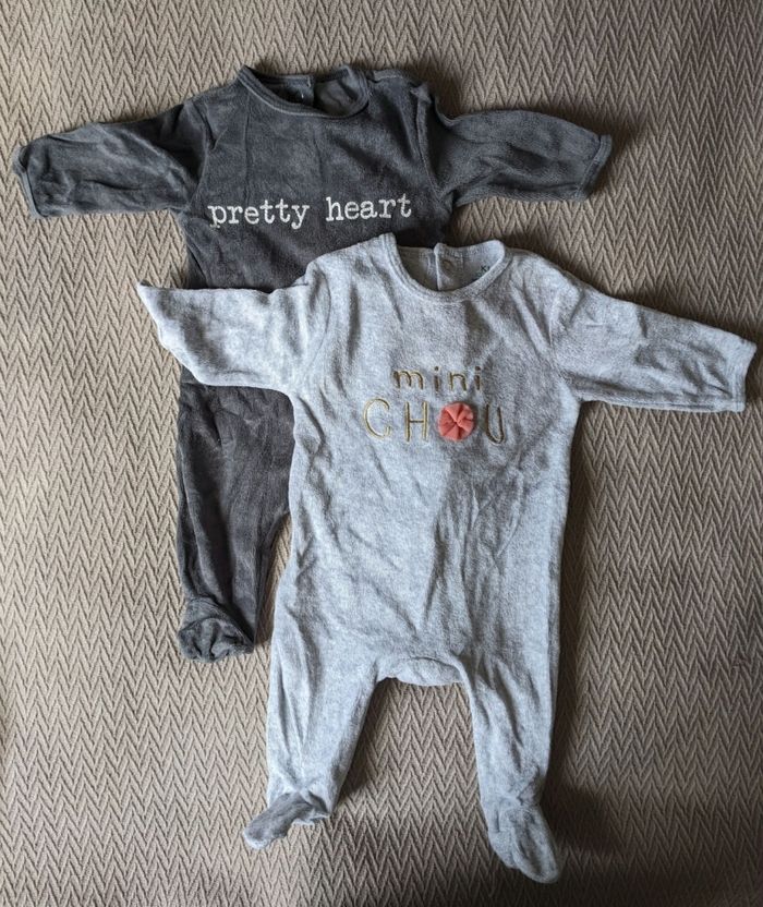 Lot de deux pyjamas dors-bien chauds 3 mois