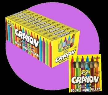 1 crayon Buble gum