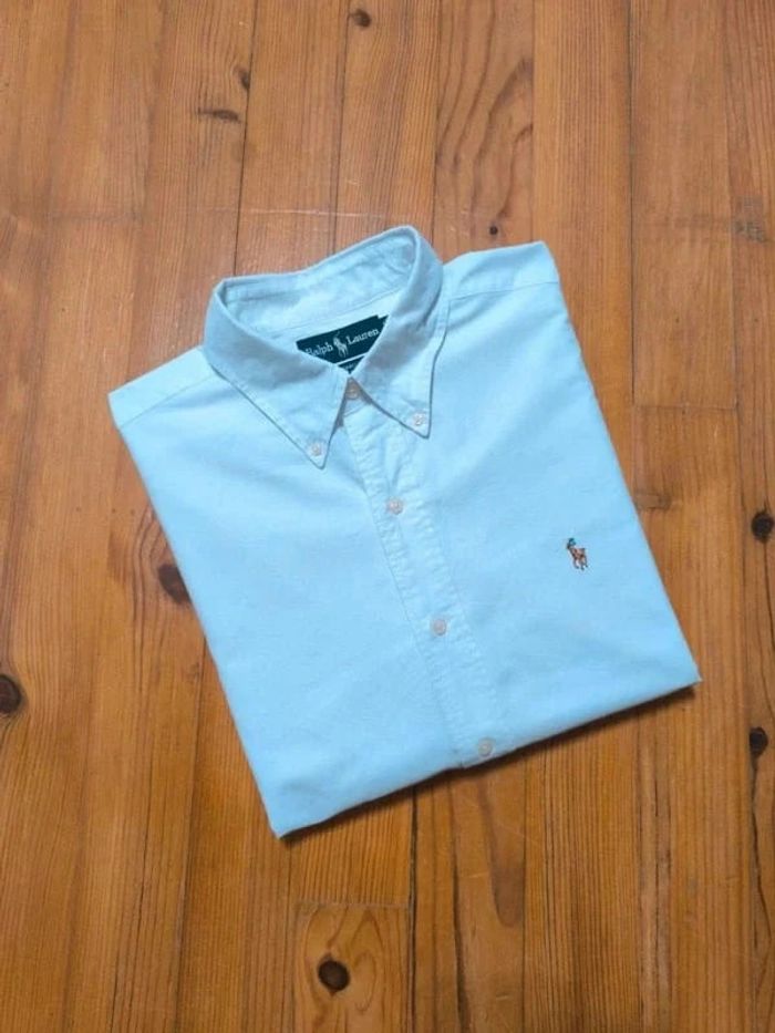 Chemise Manches longues - Ralph Lauren - Yarmouth - Logo brodé premium - Blanc - Taille M