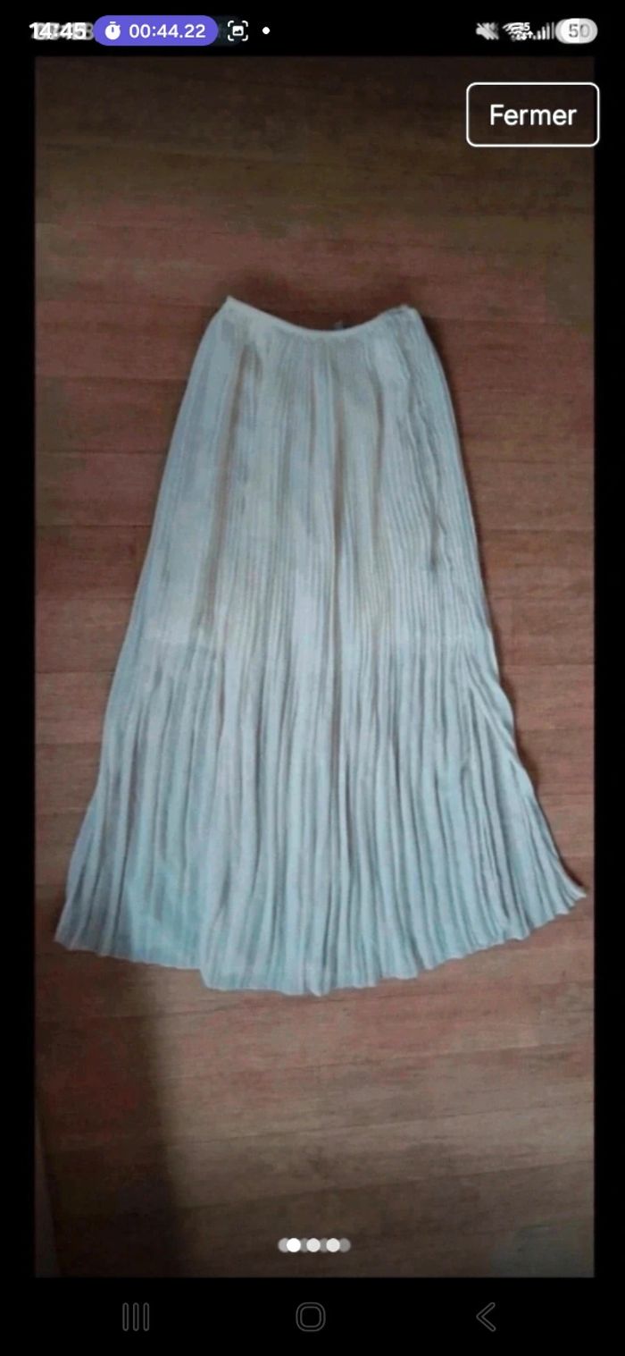 Jupe longue H&M blanche taille S très bon état