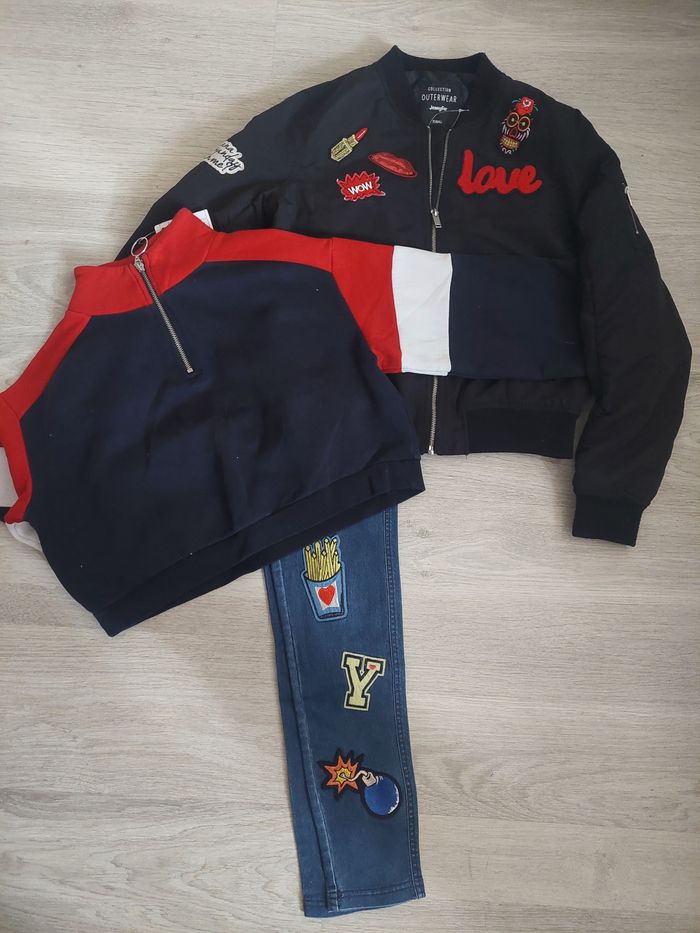 Manteau+pull+jeans XS
