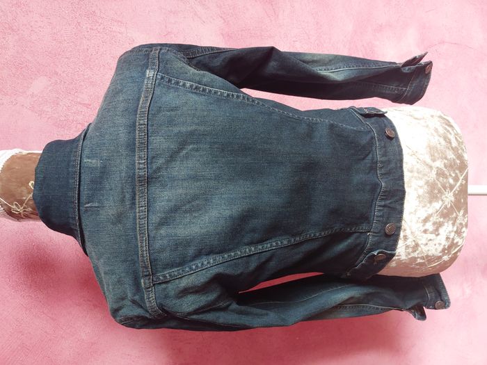 Veste en jean bleu brut Camaieu taille 38 - photo numéro 4