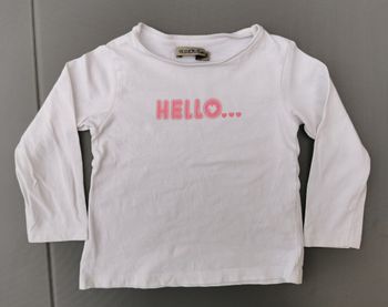 Tee-shirt ML 2 ans fille Tape à l'oeil 