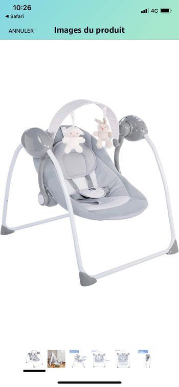 Balancelle musicale Chicco