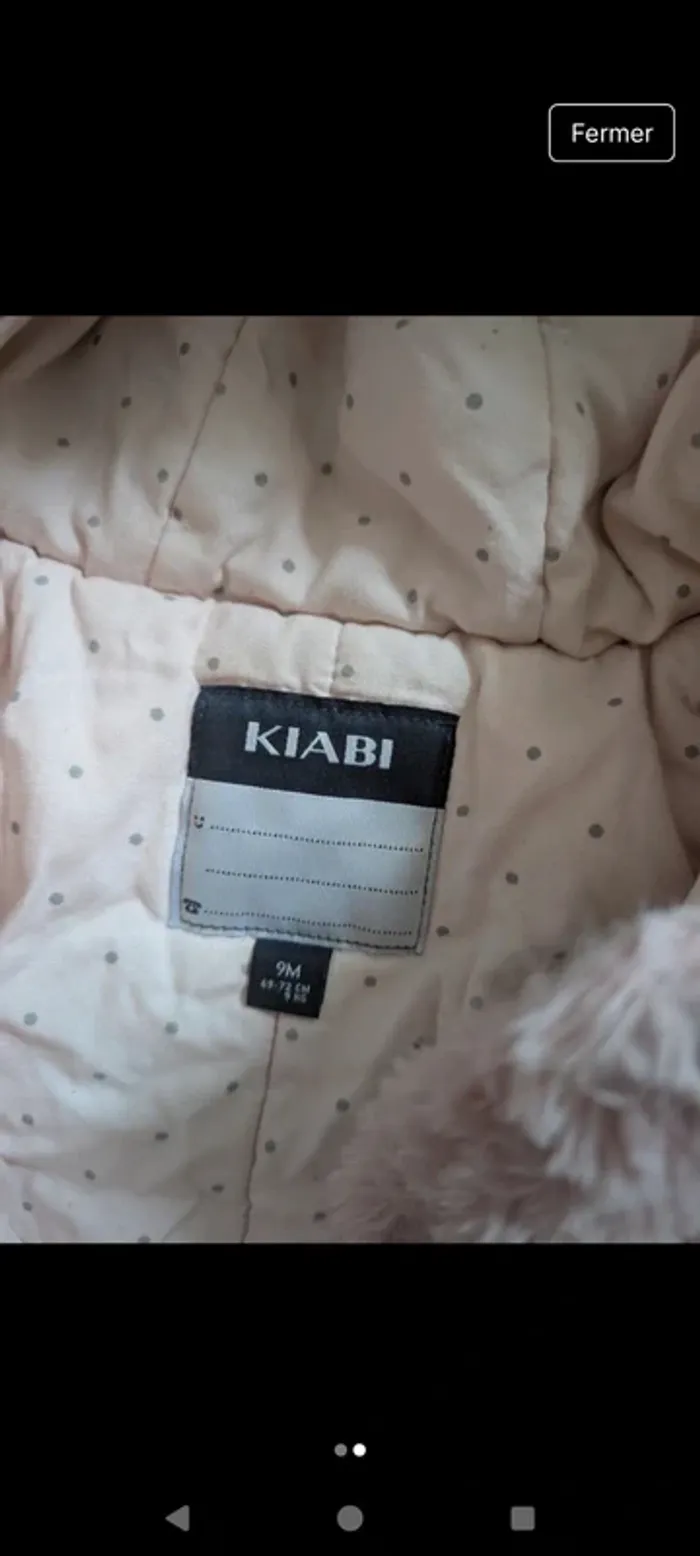 Manteau bébé fille 9 mois - photo numéro 2