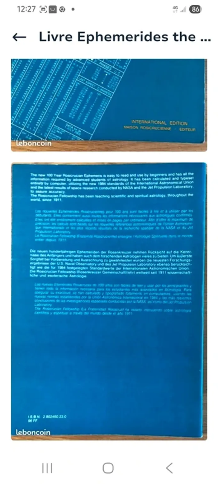Ephemeride. The Rosicaucian. Astrologie - photo numéro 8
