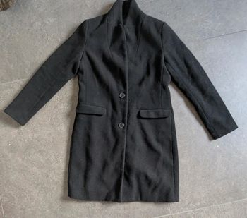 Manteau long Kiabi taille 38 femme noir