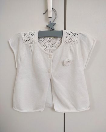 Gilet boléro blanc Vertbaudet 4 ans