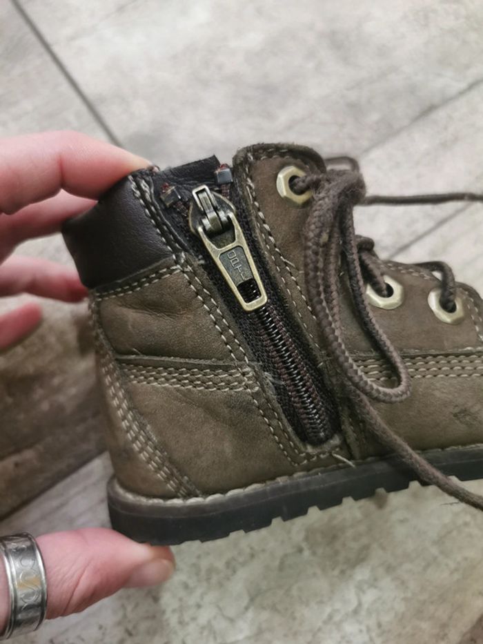 🌿Timberland Bottines courma kids traditional marron taille 22 - photo numéro 10