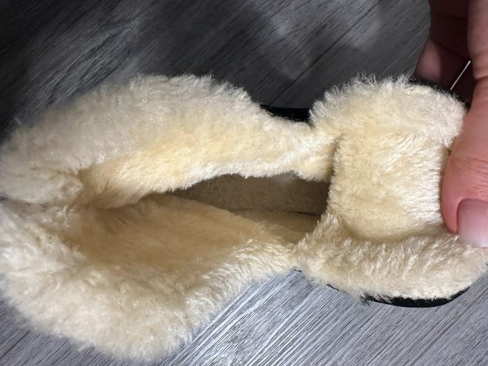 Boots plateformes fourrées noir et beige crème T 37/38 - photo numéro 6