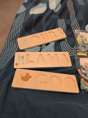 Puzzle mot en bois Vertbaudet