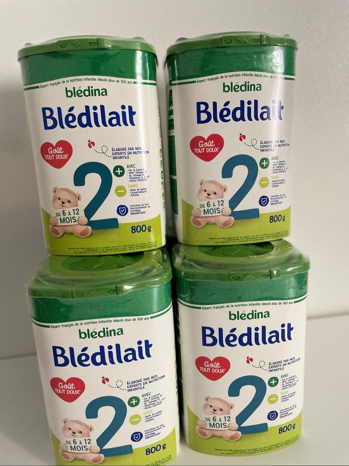 Lot de 6 boîtes de lait Blédilait 2ᵉ âge