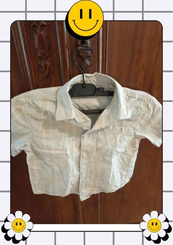 😊Chemise à carreaux - bleu et marron - MC - 6 ans - Okaïdi😊