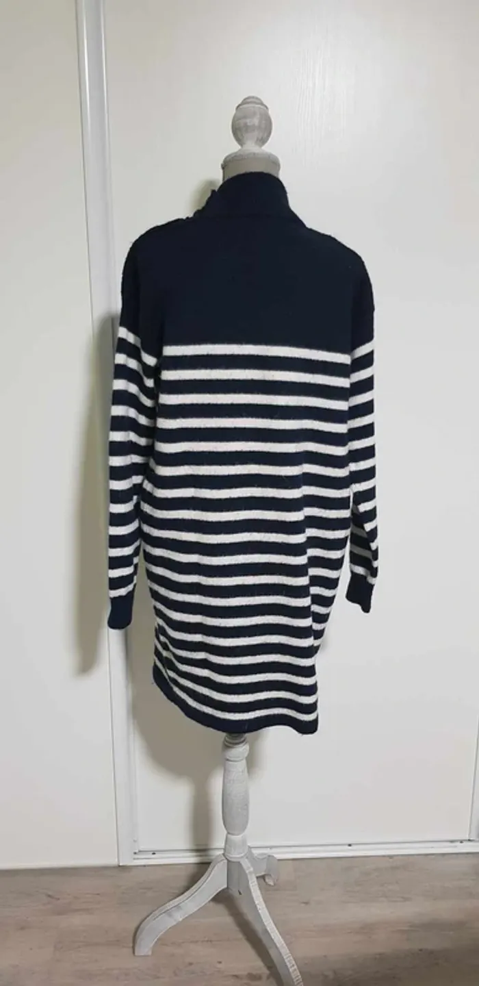Robe pull marinière d'hiver chaude - photo numéro 3