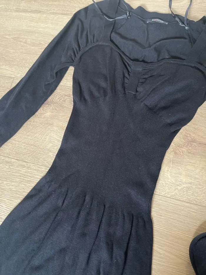Robe morgan noire moulante - photo numéro 3
