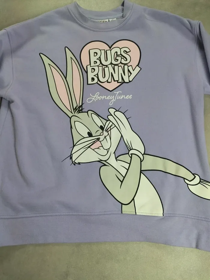 Sweat Looney Tunes – Bugs Bunny (Taille S) - photo numéro 3