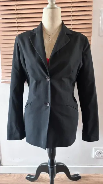 💕 blazer veste tailleur noir taille 46 xxxl #kiabi