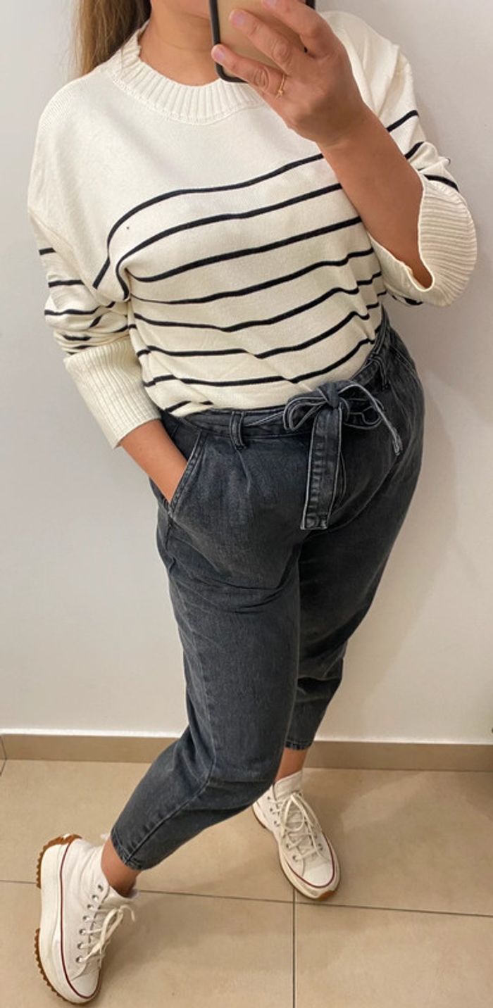 Pull Marinière Taille M-L - photo numéro 5