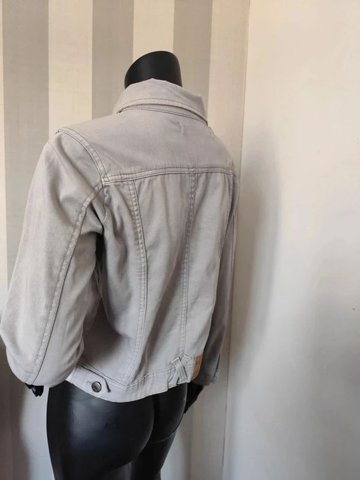 Cazadora vaquera gris claro M - photo numéro 4