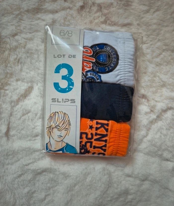 Lot de 3 slips neufs garçon 6/8 ans - photo numéro 3
