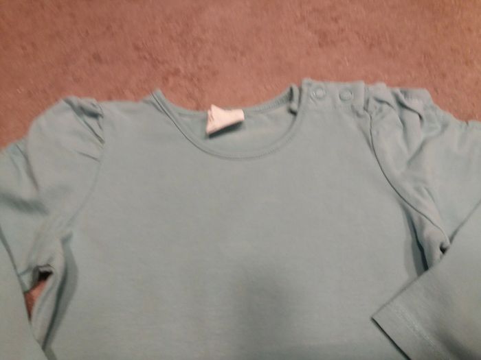 Tee shirt h&m turquoise - photo numéro 2