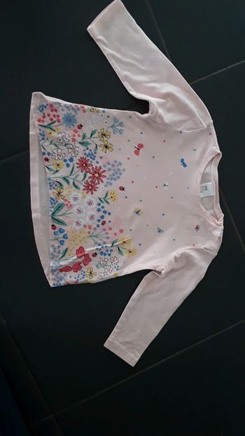 T-shirt longues manches h&m 9-12mois