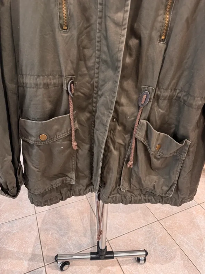 Manteau kaki cache cache - photo numéro 2