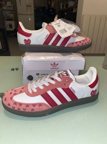 Adidas Samba X Comme Des Garçons Rose Taille 40