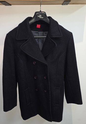 Caban noir en laine 42