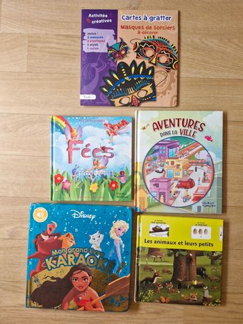 Lot de livres sonores, scintillants, à interactions pour enfants 2/4 ans