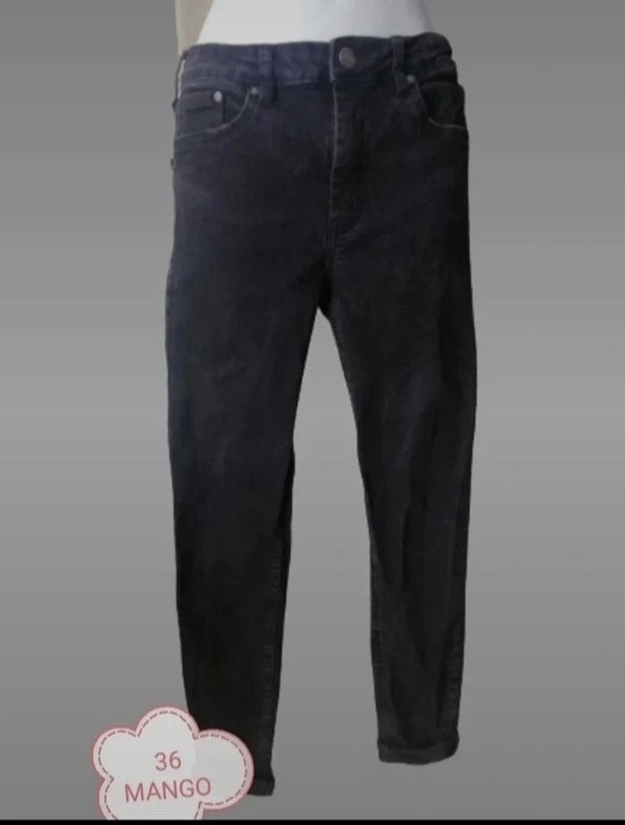 Jeans noir taille haute femme.36..