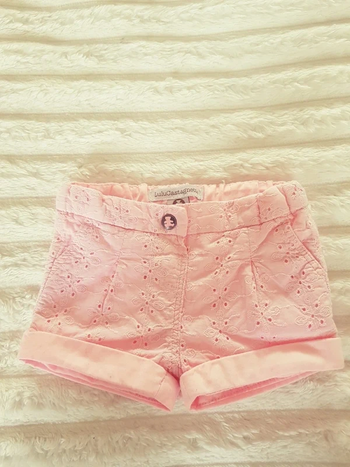 Short broderie fille 3 mois 59 cm lulu castagnette
