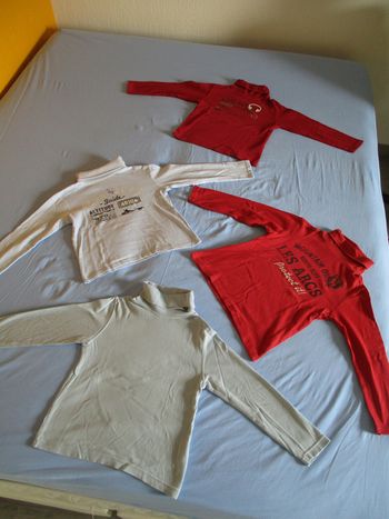 lot de 4 col roulés garçons okaidi 8 ans