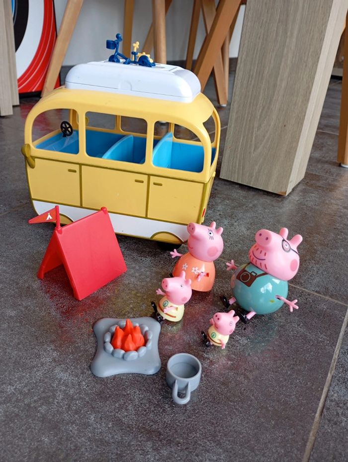 Peppa Pig camping car + tente - photo numéro 3