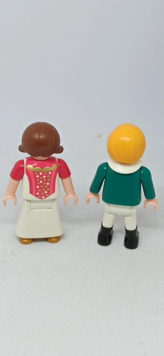 Enfants royaux avec garçon haut vert et fille princesse playmobil - photo numéro 2